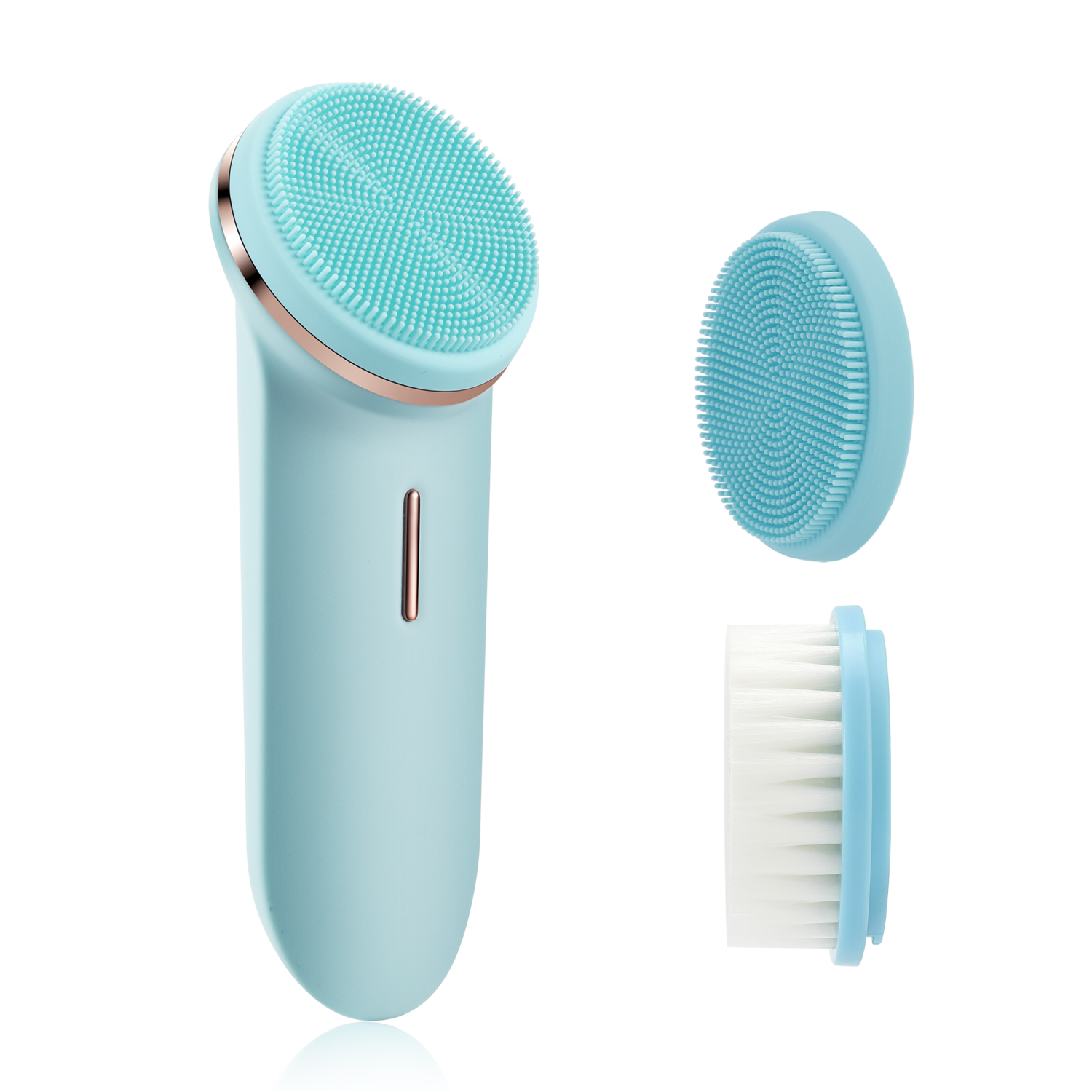 2 in 1 sonic facial cleansing brush